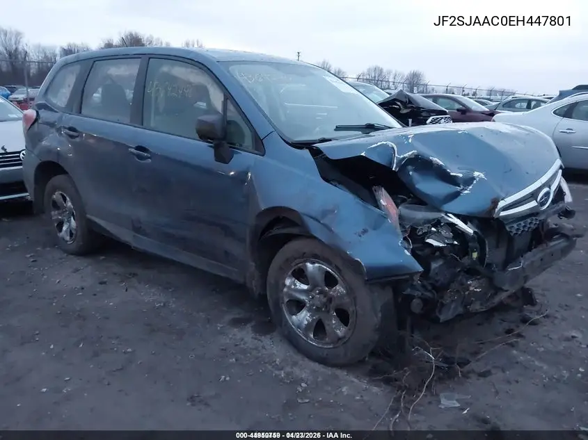 JF2SJAAC0EH447801 2014 Subaru Forester 2.5I