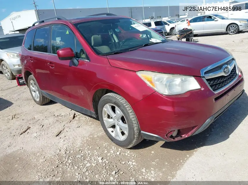 2014 Subaru Forester 2.5I Limited VIN: JF2SJAHC7EH485998 Lot: 45235670