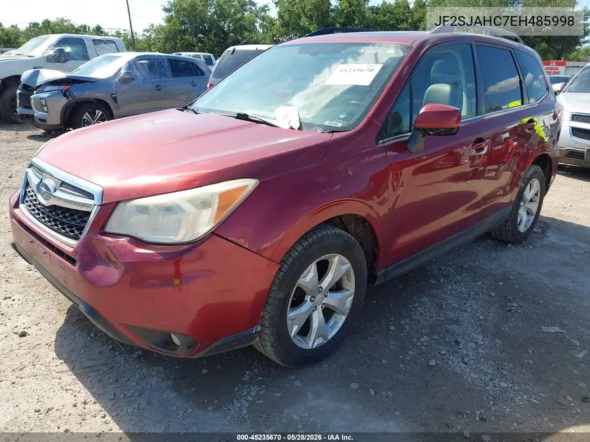 2014 Subaru Forester 2.5I Limited VIN: JF2SJAHC7EH485998 Lot: 45235670