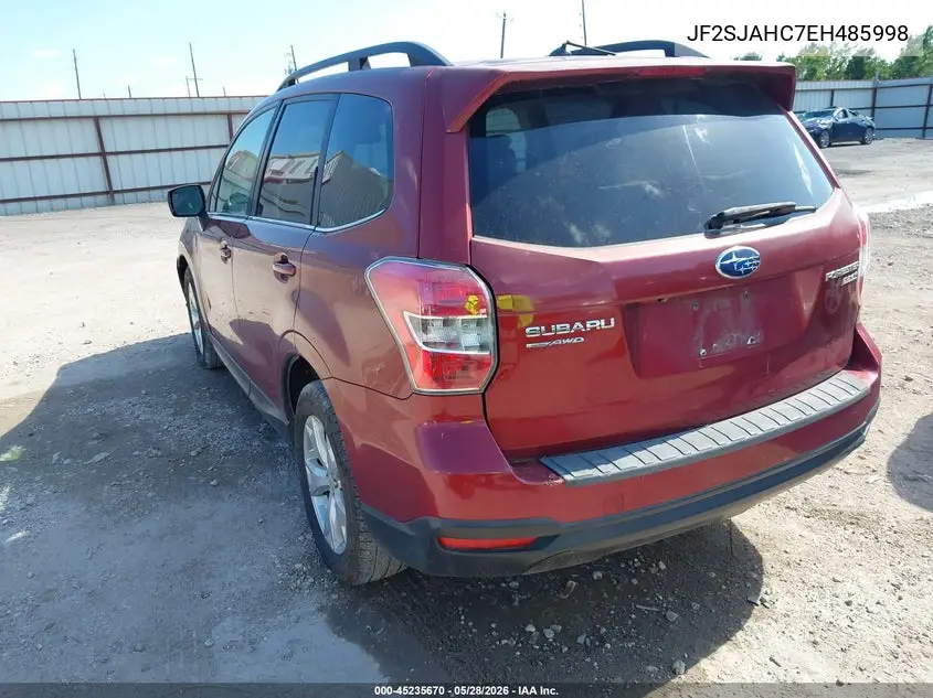 2014 Subaru Forester 2.5I Limited VIN: JF2SJAHC7EH485998 Lot: 45235670