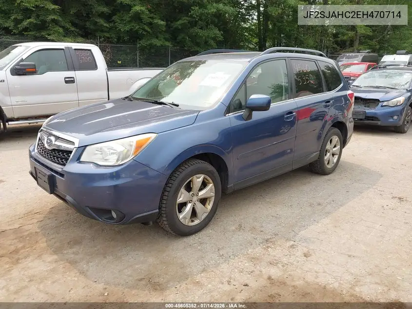 2014 Subaru Forester 2.5I Limited VIN: JF2SJAHC2EH470714 Lot: 45605352