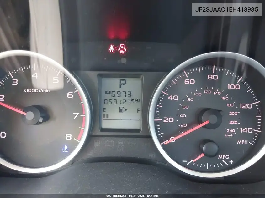 2014 Subaru Forester 2.5I VIN: JF2SJAAC1EH418985 Lot: 45655346