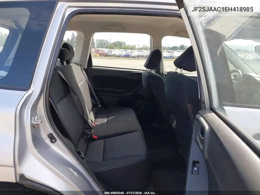 2014 Subaru Forester 2.5I VIN: JF2SJAAC1EH418985 Lot: 45655346