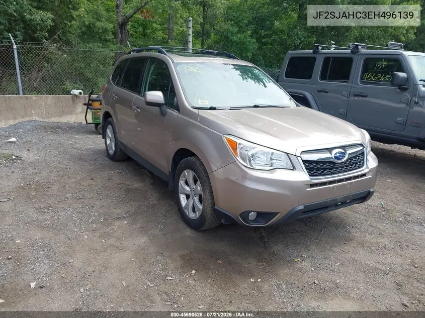 2014 Subaru Forester 2.5I Limited VIN: JF2SJAHC3EH496139 Lot: 45690528