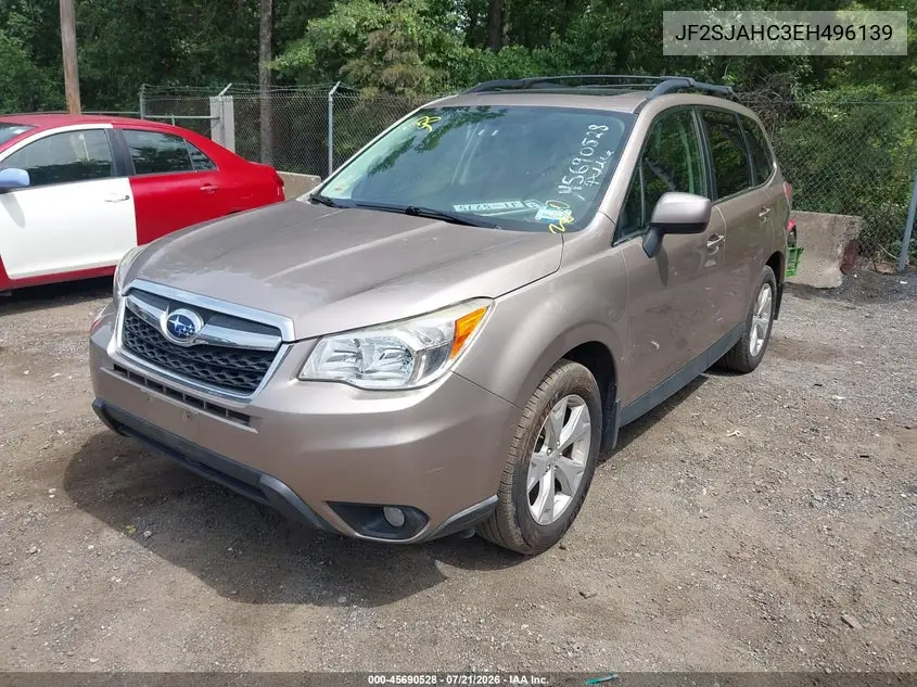 2014 Subaru Forester 2.5I Limited VIN: JF2SJAHC3EH496139 Lot: 45690528