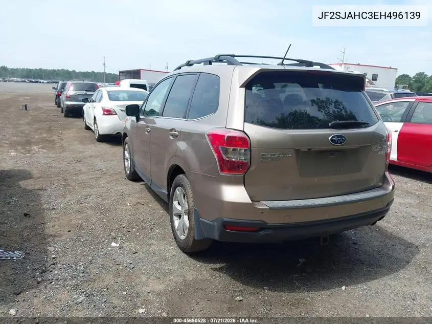 2014 Subaru Forester 2.5I Limited VIN: JF2SJAHC3EH496139 Lot: 45690528