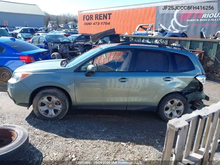 2015 Subaru Forester 2.5I Convenience Package VIN: JF2SJCCC8FH416256 Lot: 12601900x