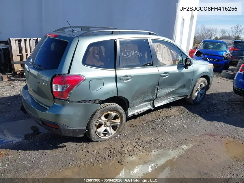 2015 Subaru Forester 2.5I Convenience Package VIN: JF2SJCCC8FH416256 Lot: 12601900x