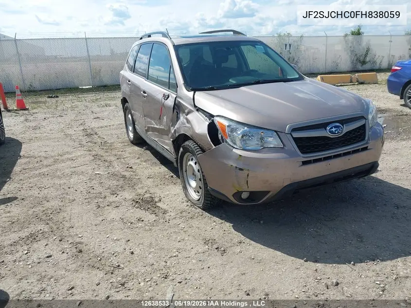 2015 Subaru Forester 2.5I Touring Package VIN: JF2SJCHC0FH838059 Lot: 12638533