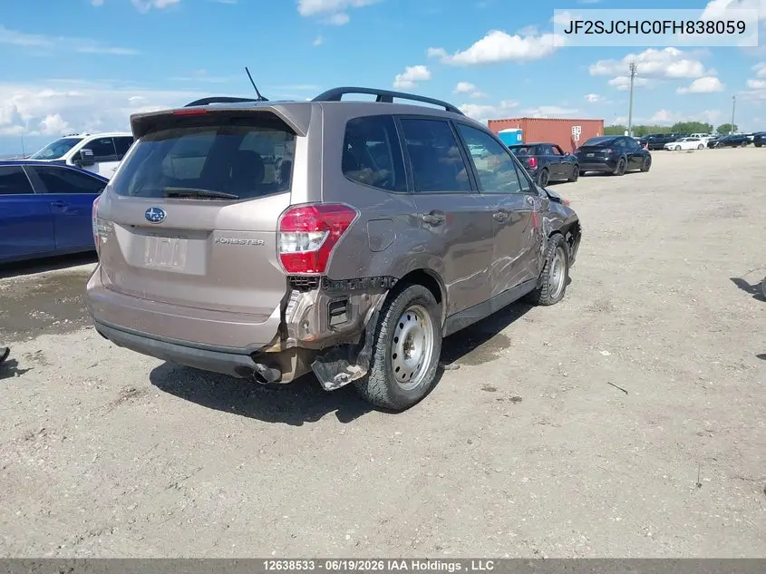 2015 Subaru Forester 2.5I Touring Package VIN: JF2SJCHC0FH838059 Lot: 12638533
