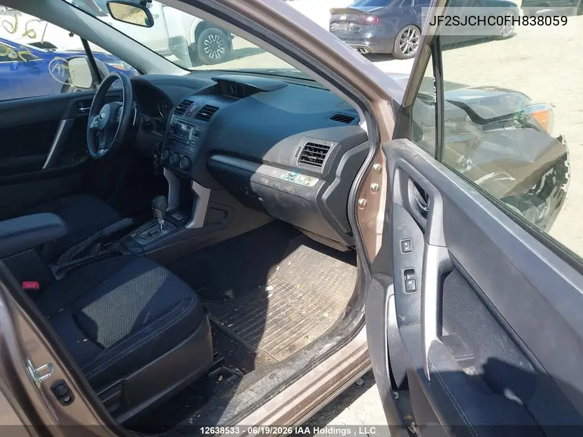 2015 Subaru Forester 2.5I Touring Package VIN: JF2SJCHC0FH838059 Lot: 12638533