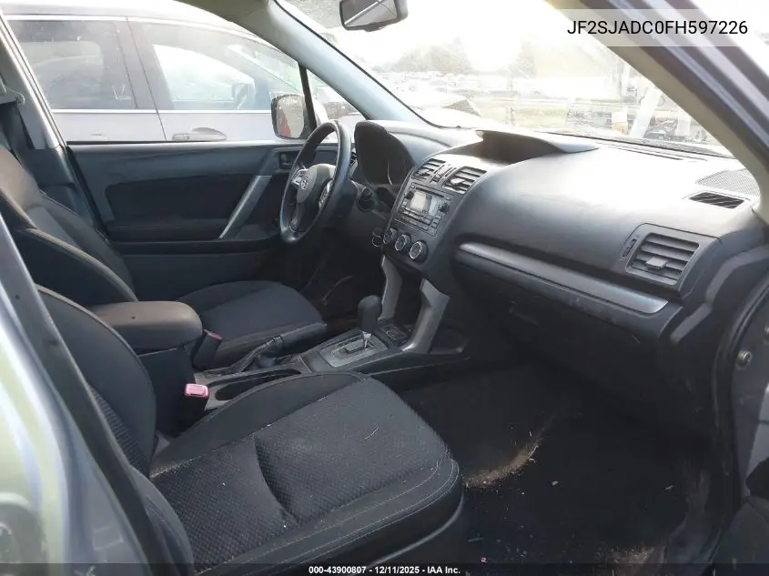 JF2SJADC0FH597226 2015 Subaru Forester 2.5I Premium