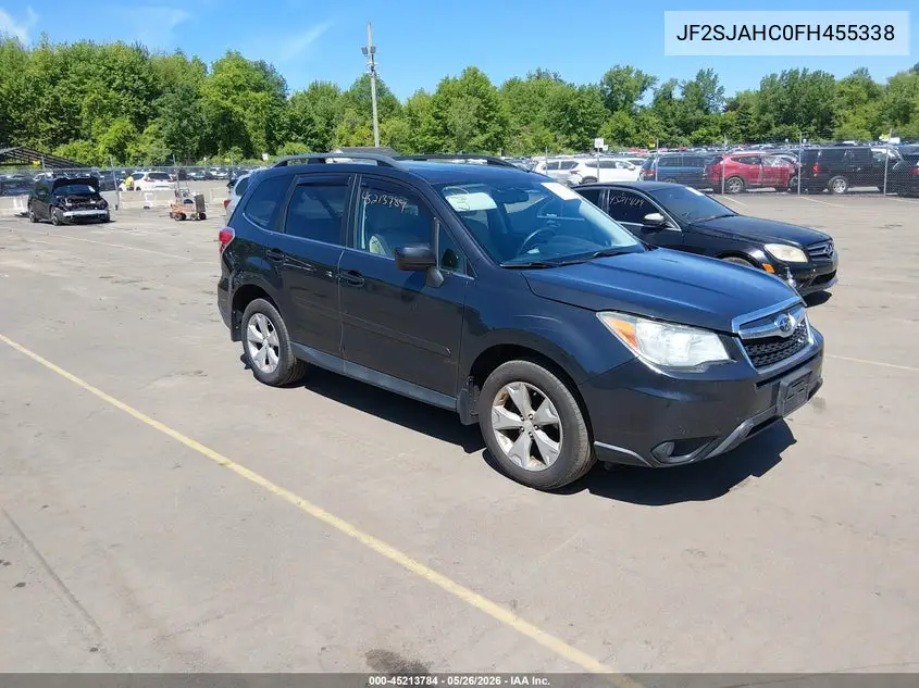 2015 Subaru Forester 2.5I Limited VIN: JF2SJAHC0FH455338 Lot: 45213784