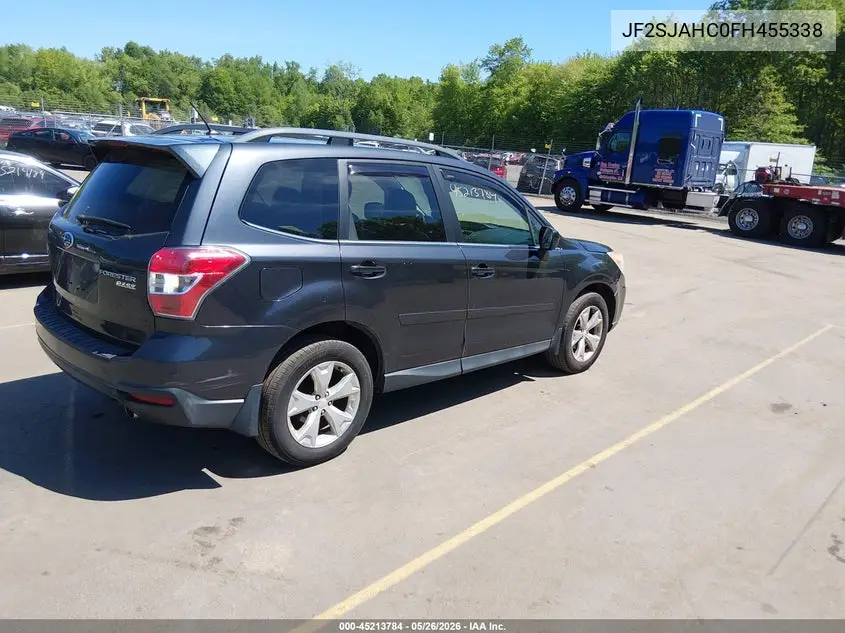 2015 Subaru Forester 2.5I Limited VIN: JF2SJAHC0FH455338 Lot: 45213784