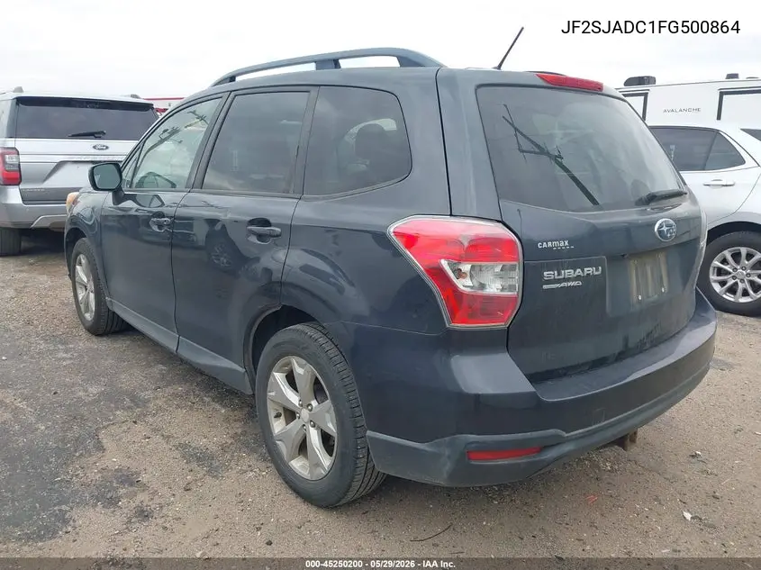 2015 Subaru Forester 2.5I Premium VIN: JF2SJADC1FG500864 Lot: 45250200