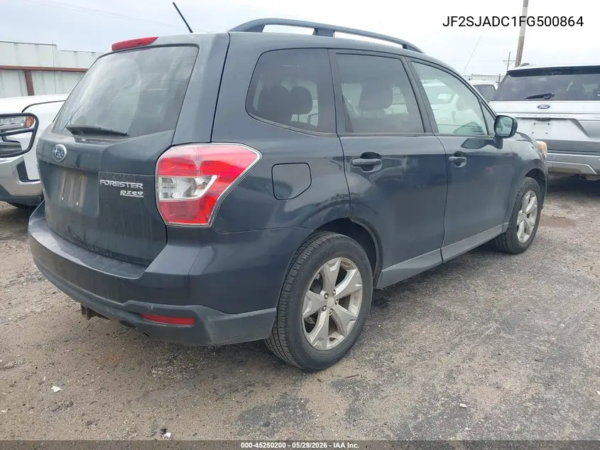2015 Subaru Forester 2.5I Premium VIN: JF2SJADC1FG500864 Lot: 45250200