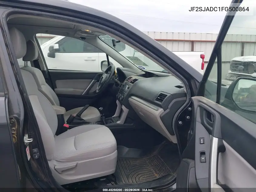 2015 Subaru Forester 2.5I Premium VIN: JF2SJADC1FG500864 Lot: 45250200