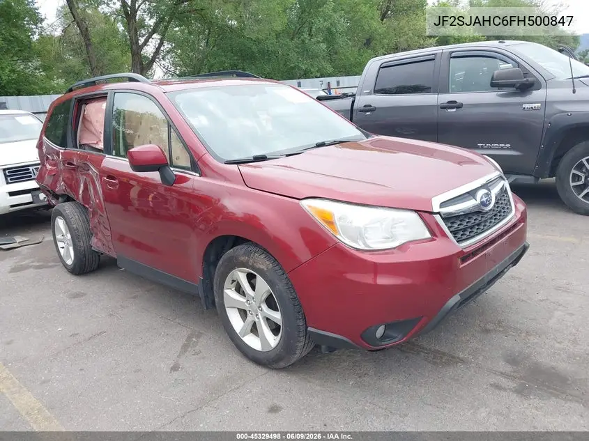 2015 Subaru Forester 2.5I Limited VIN: JF2SJAHC6FH500847 Lot: 45329498