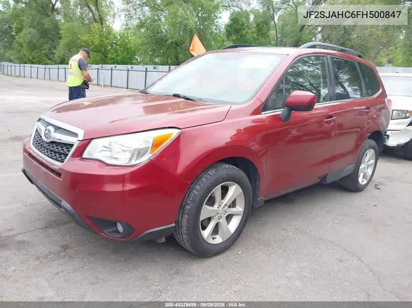 2015 Subaru Forester 2.5I Limited VIN: JF2SJAHC6FH500847 Lot: 45329498