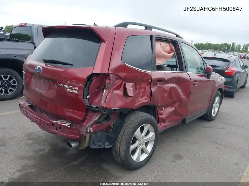 2015 Subaru Forester 2.5I Limited VIN: JF2SJAHC6FH500847 Lot: 45329498