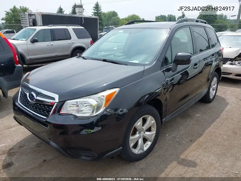 2015 Subaru Forester 2.5I Premium VIN: JF2SJADC2FH824917 Lot: 45658923