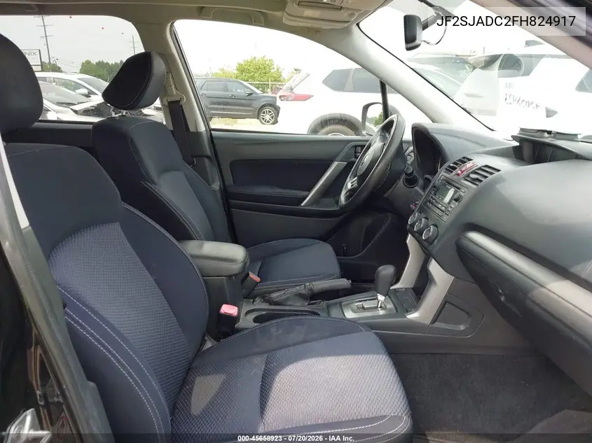 2015 Subaru Forester 2.5I Premium VIN: JF2SJADC2FH824917 Lot: 45658923