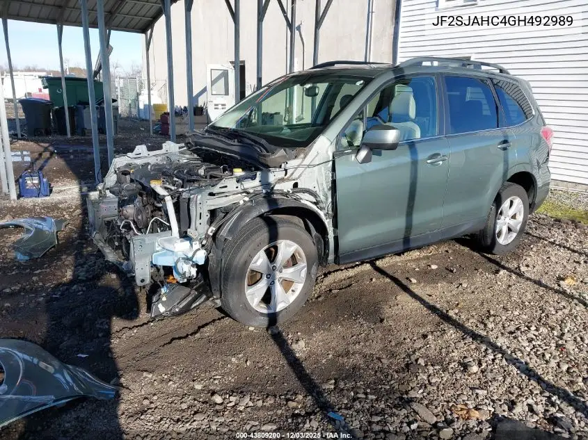 JF2SJAHC4GH492989 2016 Subaru Forester 2.5I Limited
