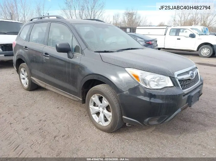 JF2SJABC4GH482794 2016 Subaru Forester 2.5I