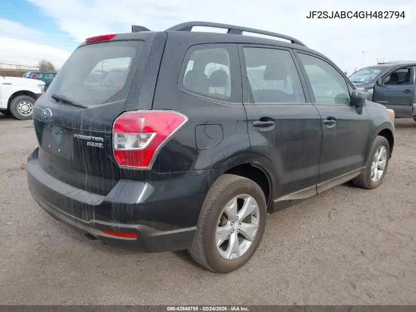 JF2SJABC4GH482794 2016 Subaru Forester 2.5I