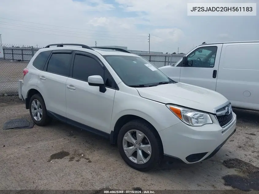 2016 Subaru Forester 2.5I Premium VIN: JF2SJADC2GH561183 Lot: 45625369