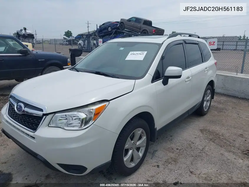 2016 Subaru Forester 2.5I Premium VIN: JF2SJADC2GH561183 Lot: 45625369