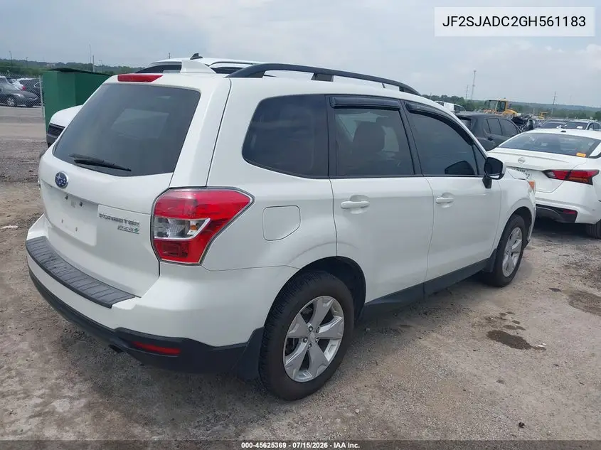 2016 Subaru Forester 2.5I Premium VIN: JF2SJADC2GH561183 Lot: 45625369