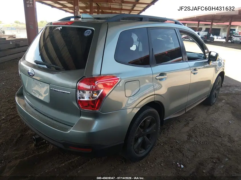 2016 Subaru Forester 2.5I Premium VIN: JF2SJAFC6GH431632 Lot: 45639347