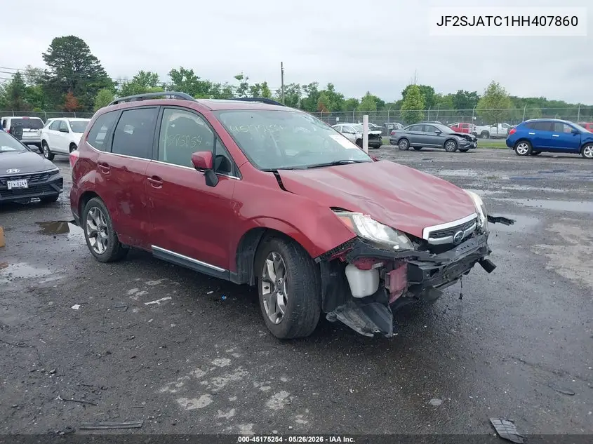 2017 Subaru Forester 2.5I Touring VIN: JF2SJATC1HH407860 Lot: 45175254