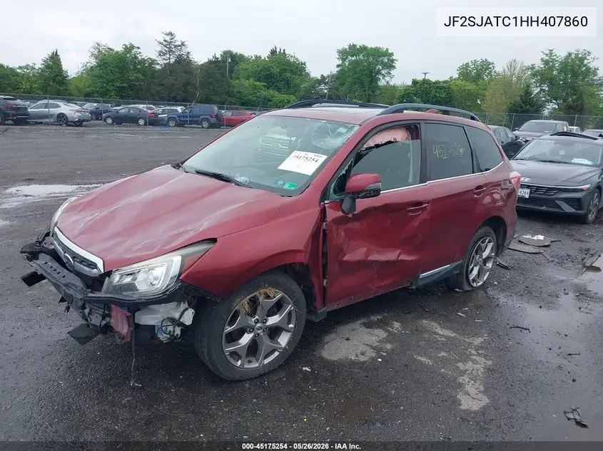 2017 Subaru Forester 2.5I Touring VIN: JF2SJATC1HH407860 Lot: 45175254