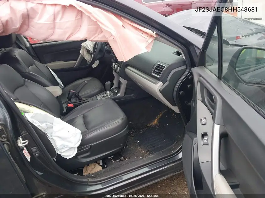 2017 Subaru Forester 2.5I Premium VIN: JF2SJAEC8HH548681 Lot: 45216885
