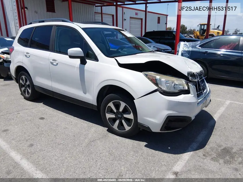 2017 Subaru Forester 2.5I Premium VIN: JF2SJAEC9HH531517 Lot: 45230485