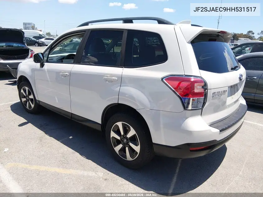2017 Subaru Forester 2.5I Premium VIN: JF2SJAEC9HH531517 Lot: 45230485