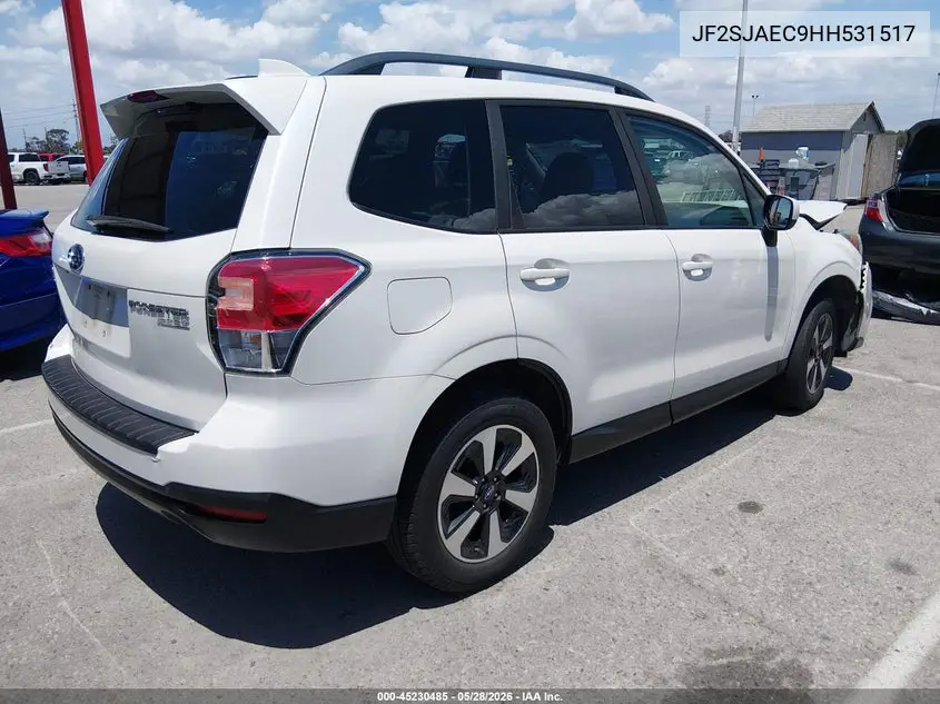 2017 Subaru Forester 2.5I Premium VIN: JF2SJAEC9HH531517 Lot: 45230485