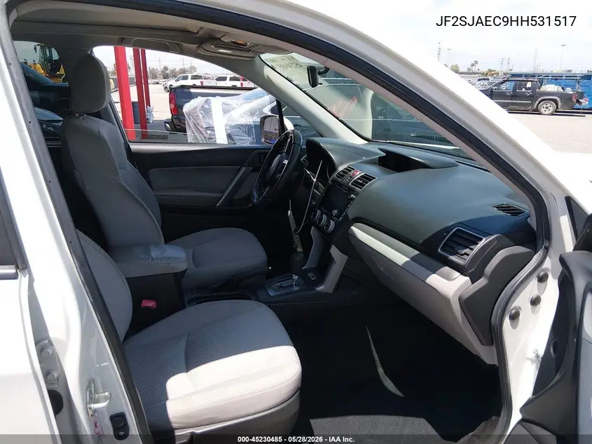 2017 Subaru Forester 2.5I Premium VIN: JF2SJAEC9HH531517 Lot: 45230485