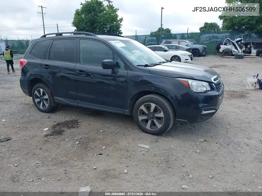 2017 Subaru Forester 2.5I Premium VIN: JF2SJAGCXHH506509 Lot: 45665668