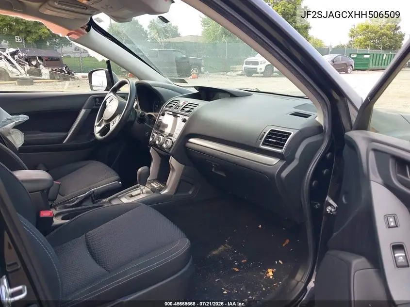 2017 Subaru Forester 2.5I Premium VIN: JF2SJAGCXHH506509 Lot: 45665668