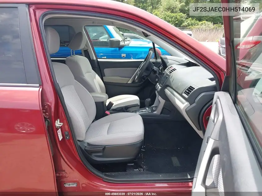 2017 Subaru Forester 2.5I Premium VIN: JF2SJAEC0HH514069 Lot: 45683339