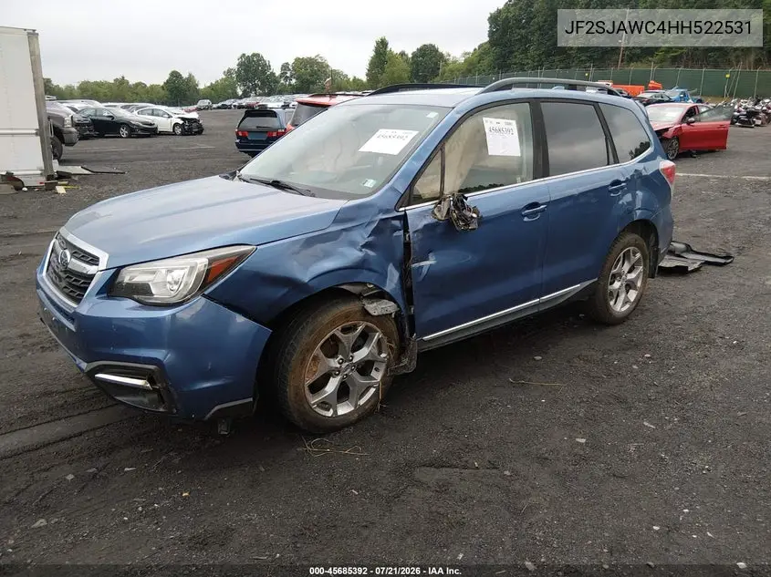 2017 Subaru Forester 2.5I Touring VIN: JF2SJAWC4HH522531 Lot: 45685392