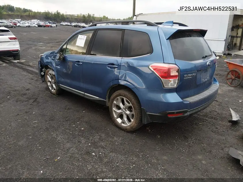 2017 Subaru Forester 2.5I Touring VIN: JF2SJAWC4HH522531 Lot: 45685392