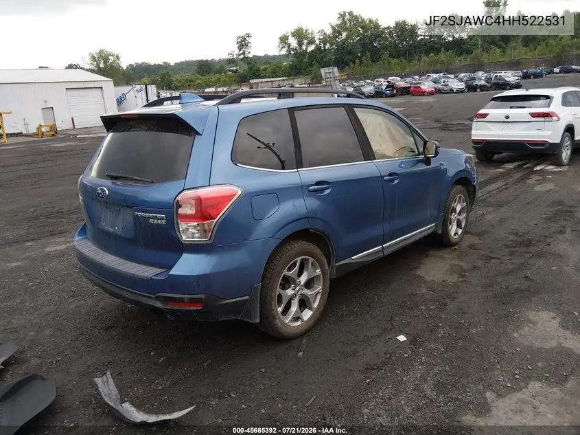2017 Subaru Forester 2.5I Touring VIN: JF2SJAWC4HH522531 Lot: 45685392