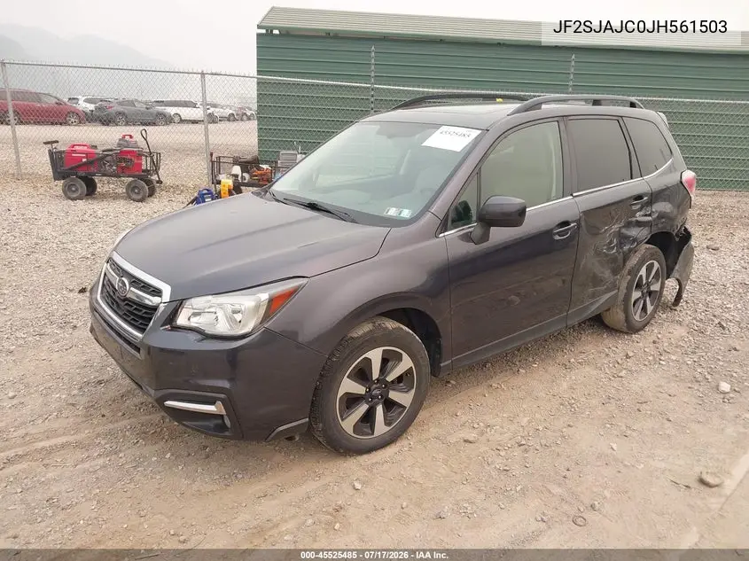 2018 Subaru Forester 2.5I Limited VIN: JF2SJAJC0JH561503 Lot: 45525485