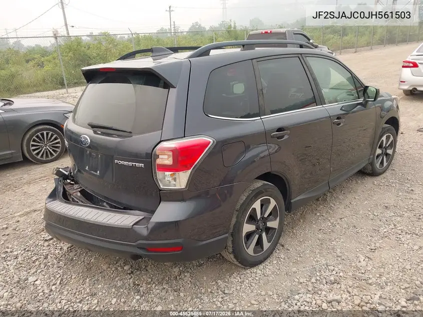 2018 Subaru Forester 2.5I Limited VIN: JF2SJAJC0JH561503 Lot: 45525485