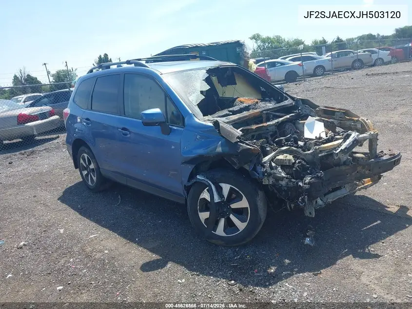 2018 Subaru Forester 2.5I Premium VIN: JF2SJAECXJH503120 Lot: 45626566