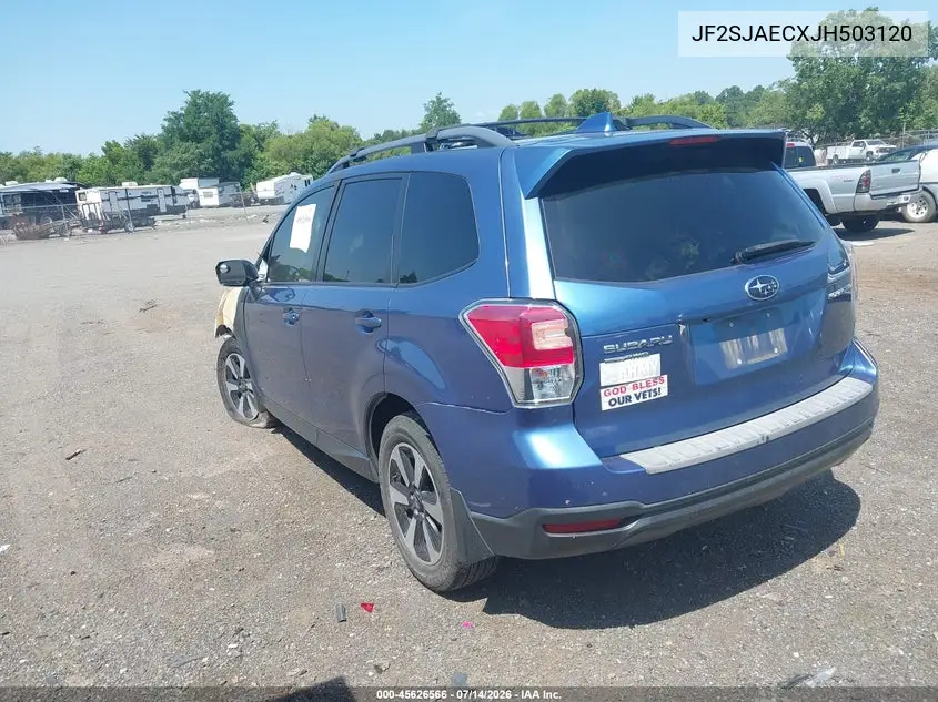 2018 Subaru Forester 2.5I Premium VIN: JF2SJAECXJH503120 Lot: 45626566